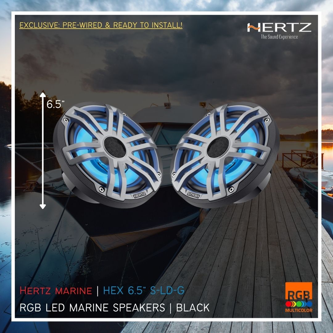 Hertz Marine | HEX 6.5 inch LD Speakers (Black)