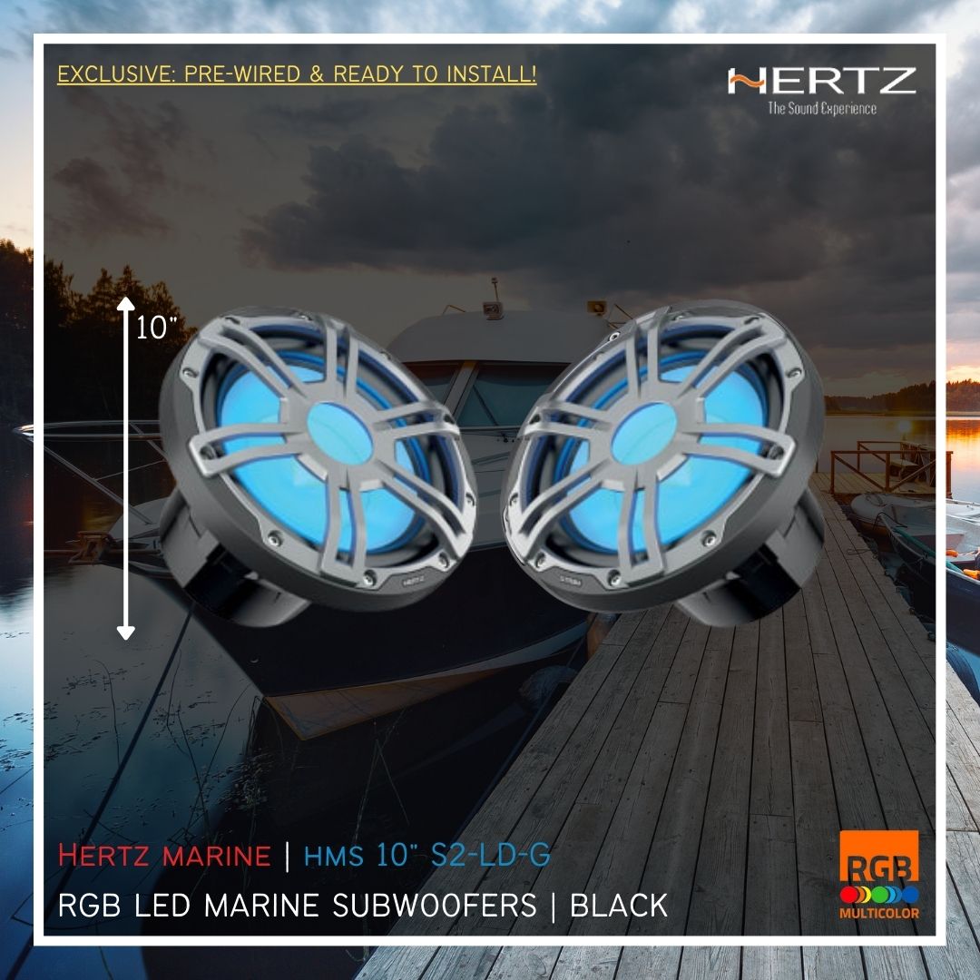 Hertz Marine | HMS 10 inch LD Subwoofers (Black)