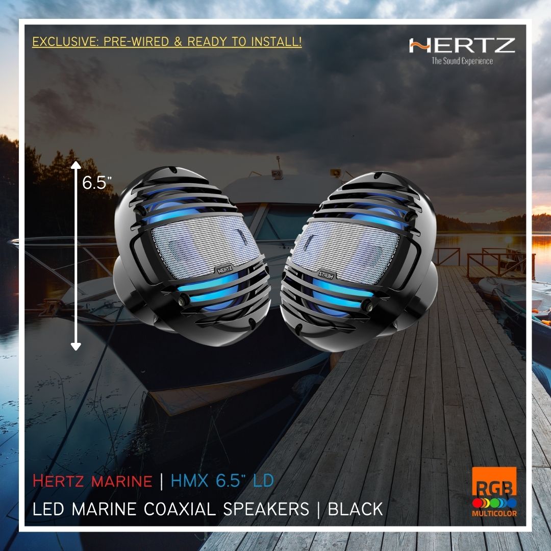 Hertz Marine | HMX 6.5 inch LD Speakers (Black)