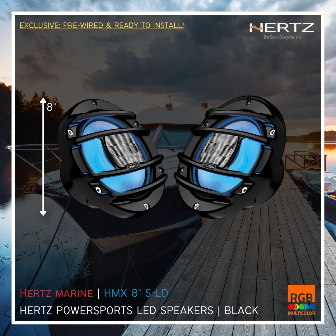Hertz Marine | PowerSport HMX 8 inch LED Speakers [S]