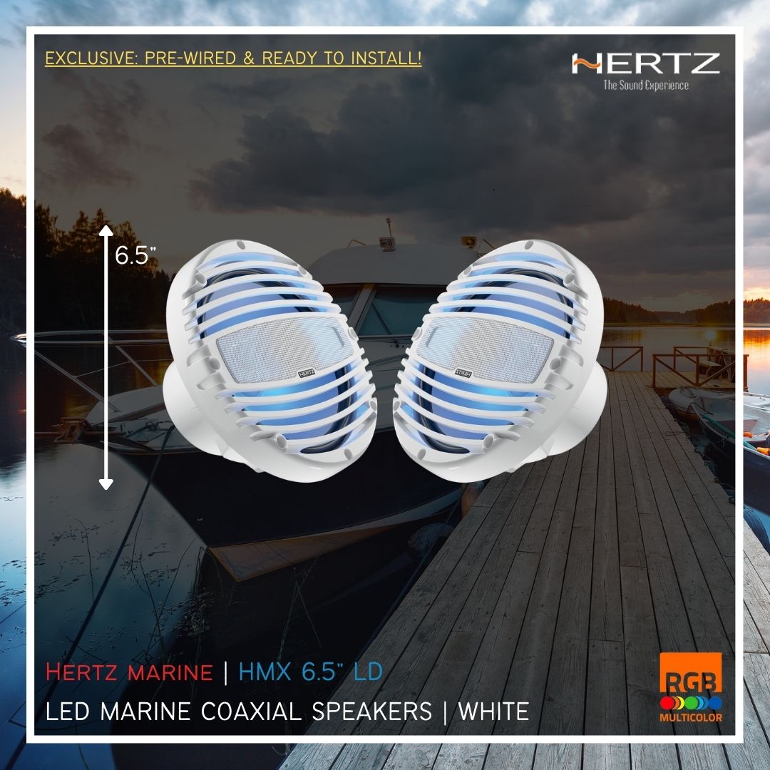 Hertz Marine | HMX 6.5 inch LD Speakers (White)